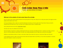Tablet Screenshot of coolslockerroompizza.com
